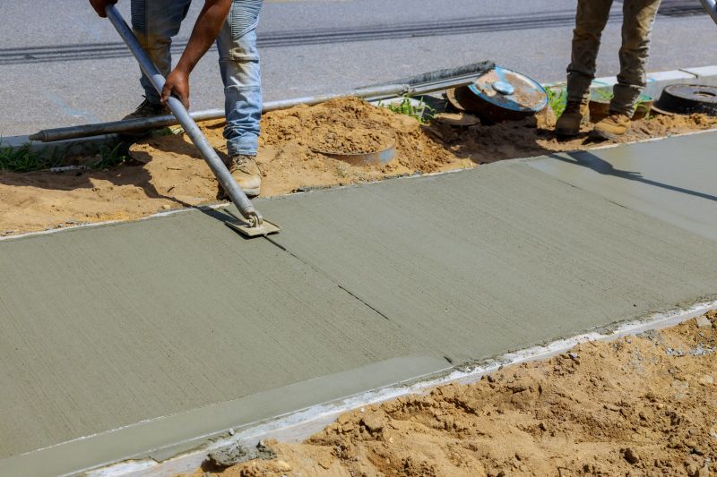 Concrete Walkway Installation detail